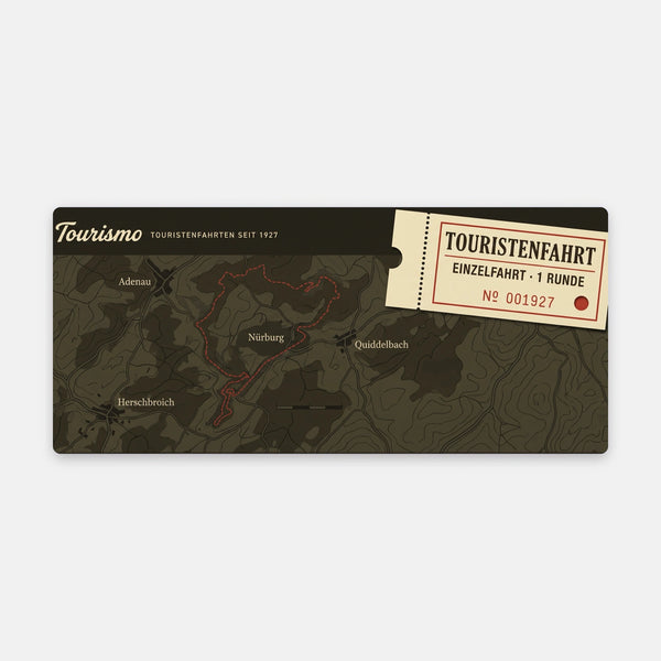 Mouse Pad Eifel Touristenfahrt, flat view of the mat