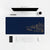 Mouse Pad Leclerc Monaco Golden Harbour, on a light desk with computer, keyboard and mouse