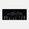 Mouse Pad BMW M4 Purple Lights, flat view of the mat