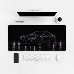 Mouse Pad BMW M4 Purple Lights