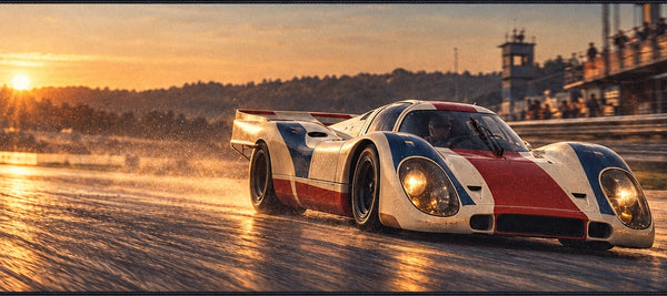 Mouse Pad Porsche 917K Le Mans 1970, close-up of the printed design