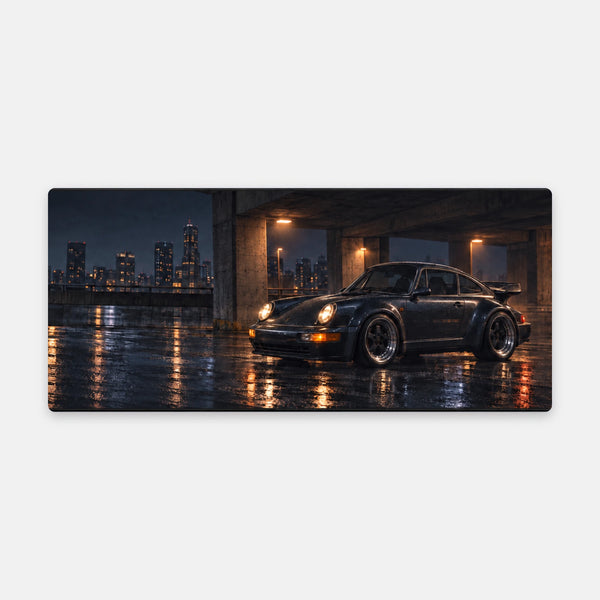 Mouse Pad Porsche 911 Turbo 964, flat view of the mat