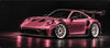Mouse Pad Porsche 911 GT3 RS 992 Pink, close-up of the printed design