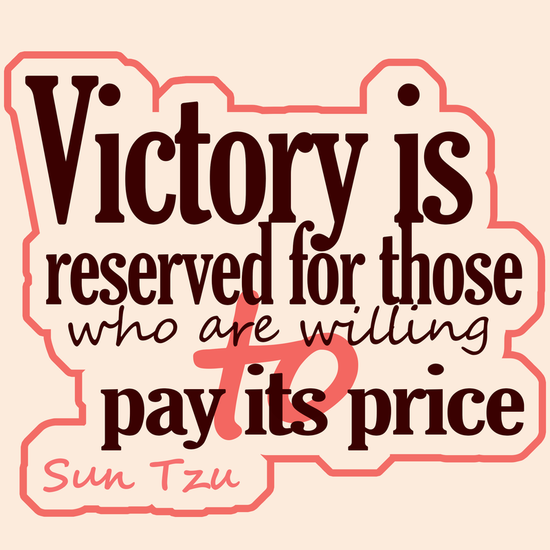 Canvas "Victory is Reserved – Sun Tzu", view 2