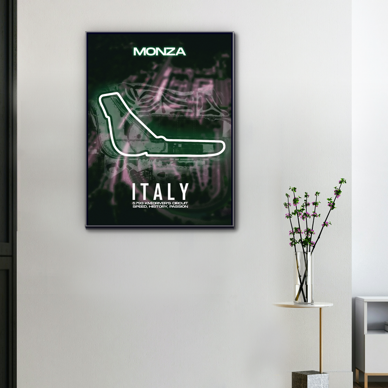 Monza Italy F1 Circuit Canvas, view 1