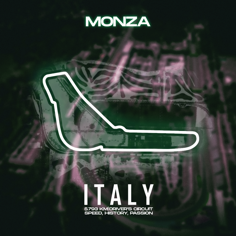 Monza Italy F1 Circuit Canvas, view 2