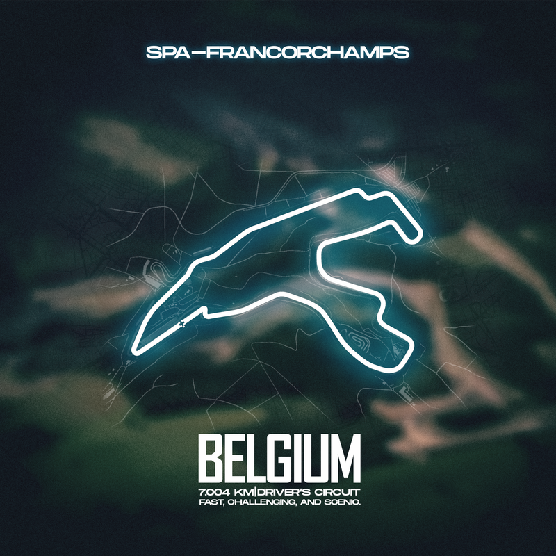 Spa-Francorchamps Belgium F1 Circuit Canvas, view 2
