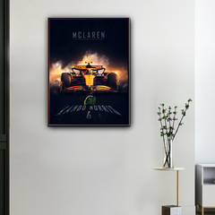 Lando Norris F1 Canvas