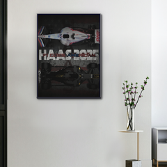 F1 Canvas Haas America in a Straight Line