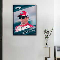F1 Kimi Räikkönen Canvas
