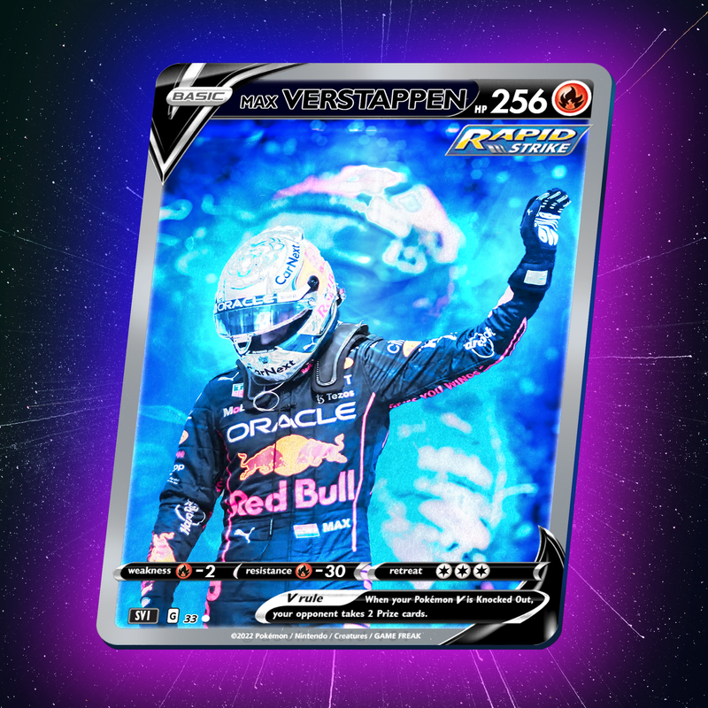 F1 Max Verstappen Legendary Card Canvas, view 2