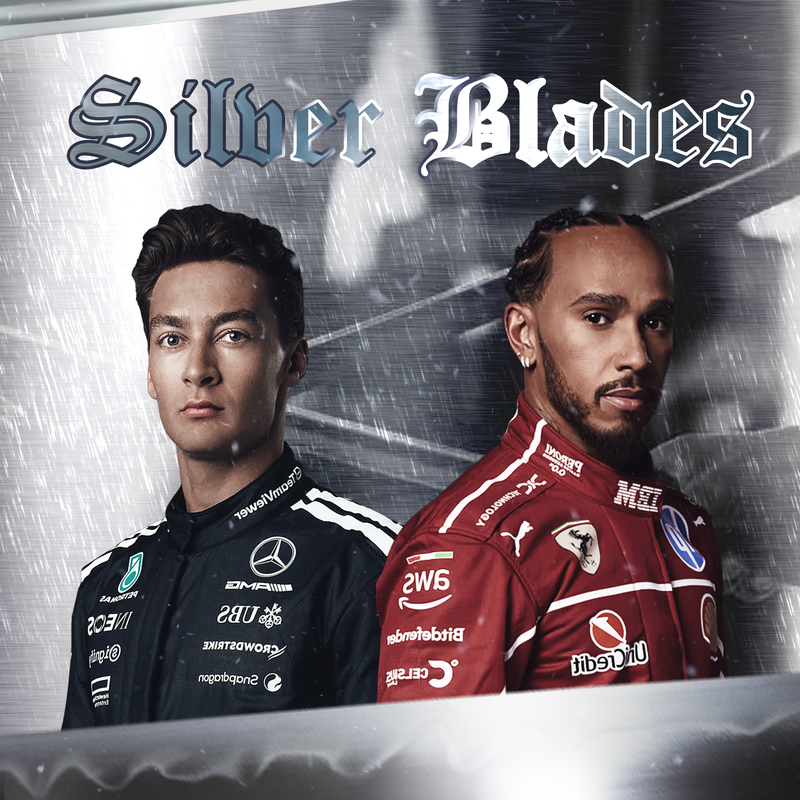 F1 Silver Blades Russell x Hamilton Canvas, view 2