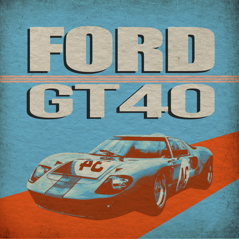 Ford GT40 Canvas – Gulf Legacy, view 2