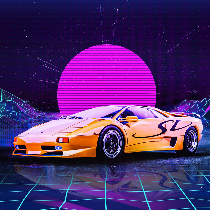 Lamborghini Canvas – Sunset SV, view 2