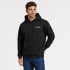 Sweat Chevrolet Chevelle Ss 396 Street Born Power noir vu de face en plan rapproché avec logo Tourismo