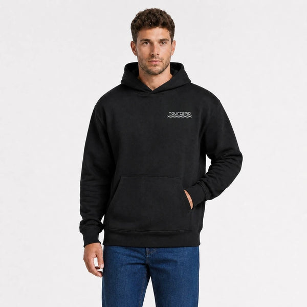 Sweat Ford Bronco Raptor Off Road noir vu de face en plan rapproché avec logo Tourismo