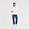 Sweat F1 Michael Schumacher Signature blanc vu de face en plan large avec logo Tourismo