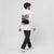 Sweat enfant Nissan GT-R R35 blanc dos, design Godzilla Mode, The Night Knows The Name, Tourismo Clothing