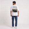 T-shirt Bentley Blower The Art of Adventure blanc porté de dos en plan large