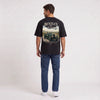 T-shirt Bentley Blower The Art of Adventure noir porté de dos en plan large