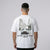 T-shirt BMW M3 G80 blanc vue de dos avec illustration détaillée imprimée
