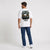T-shirt Chevrolet Camaro 1969 Street Hunter blanc vu de dos