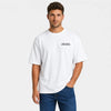 T-shirt Chevrolet Chevelle Ss 454 Big Block Authority blanc vu de face en plan rapproché avec logo Tourismo