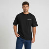 T-shirt Chevrolet Impala 1964 Original Street Elegance noir vu de face en plan rapproché avec logo Tourismo