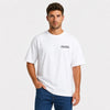 T-shirt Dodge Viper Gts Blue Venom blanc vu de face en plan rapproché avec logo Tourismo