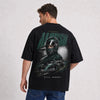 T-shirt F1 Fernando Alonso Signature noir, pilote et monoplace vus de dos