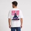 T-shirt F1 Pierre Gasly blanc vu de dos avec design Signature inspiré de l’Alpine A523