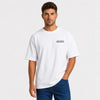 T-shirt Ford Bronco Raptor Off Road blanc vu de face en plan rapproché avec logo Tourismo
