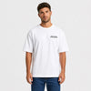 Jaguar D-Type Le Mans N°6: Born for Le Mans T-shirt, white, front view, close shot, with Tourismo logo