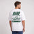 T-shirt Jaguar E-Type Topless blanc porté de dos en plan rapproché