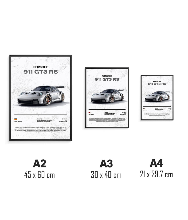 Porsche 911 GT3 RS Poster, view 3