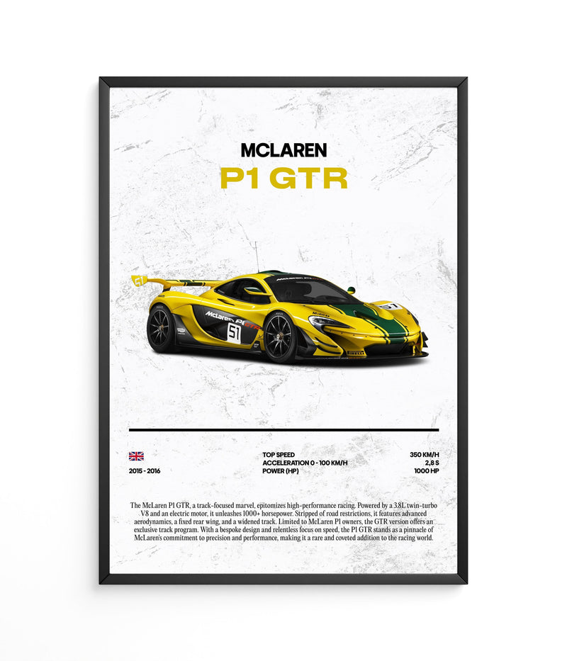 McLaren P1 GTR Poster, view 2